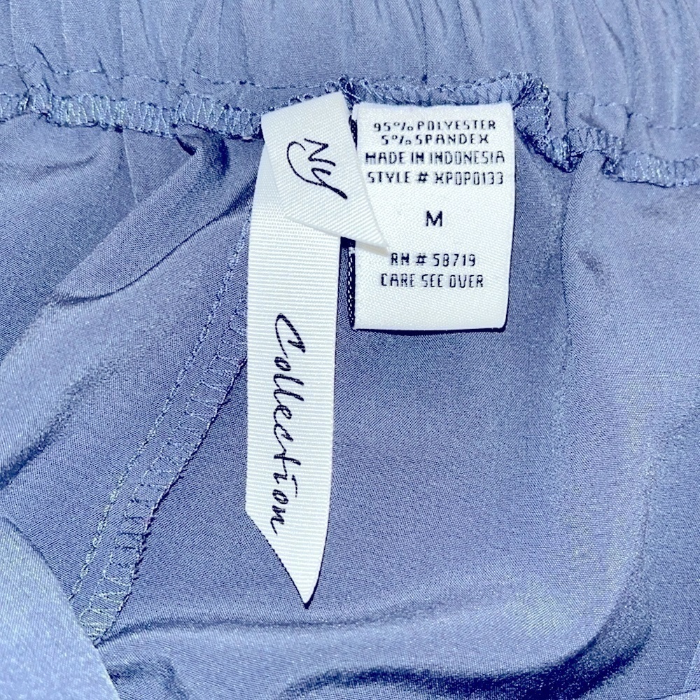 NY collection will blue drawstring jogger pants - Picture 5 of 10